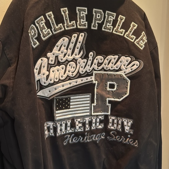 Pelle Pelle vintage all American Black bomber Jacket EUC 4XL - Picture 4 of 15